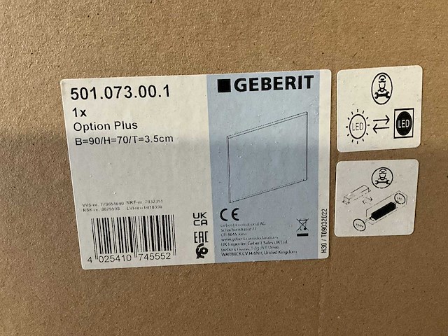 Geberit icon wastafel en spiegel - afbeelding 4 van  4