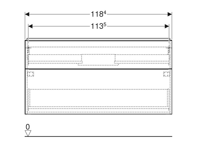 Geberit icon wastafelonderkast 120 cm geberit, eiken - afbeelding 2 van  3