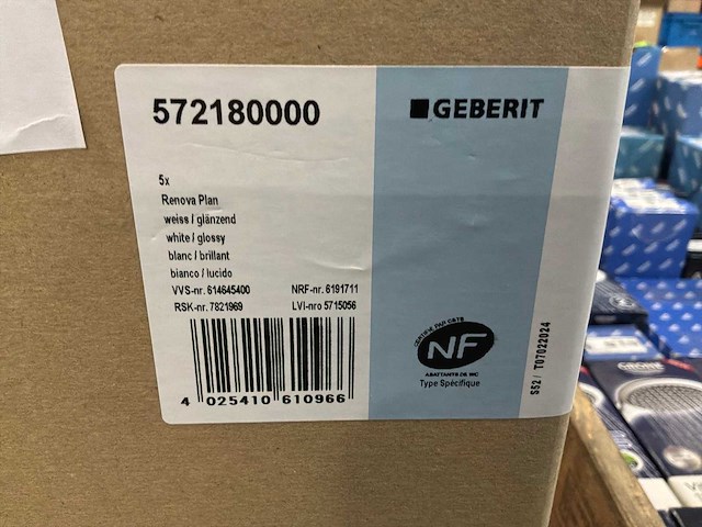 Geberit renova plan 572180000 toiletbril (5x) - afbeelding 3 van  3