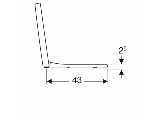 Geberit renova plan closetzitting met deksel (8x) - afbeelding 5 van  5