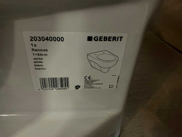 Geberit renova t 54cm wandcloset - afbeelding 2 van  2