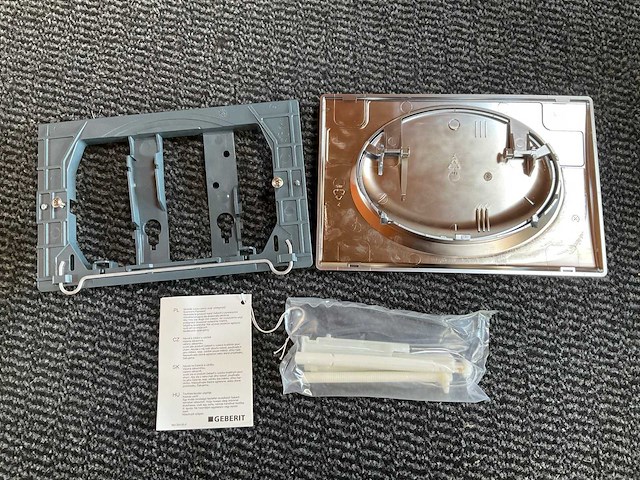 Geberit rumba 115.750.46.1 bedieningspaneel mat chroom - afbeelding 3 van  3