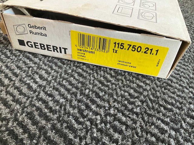 Geberit rumba bedieningspaneel chroom - afbeelding 7 van  7