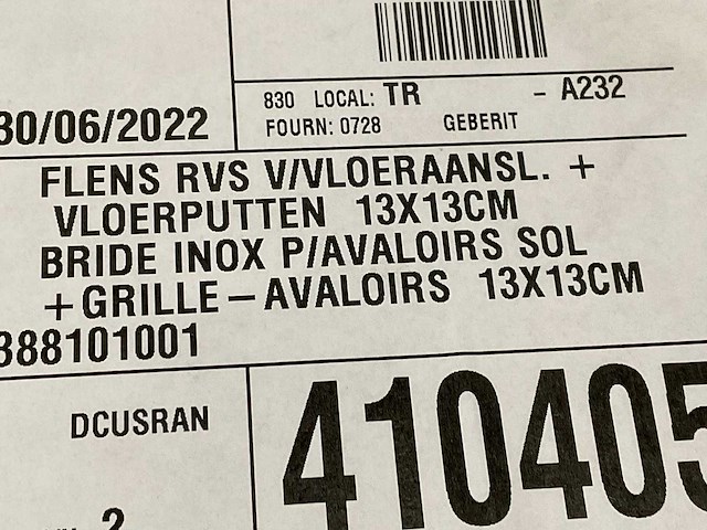 Geberit rvs flens vloerput (3x) - afbeelding 3 van  3