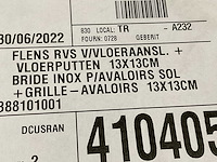 Geberit rvs flens vloerput (3x) - afbeelding 3 van  3