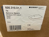 Geberit selnova square 50x42cm wastafel - afbeelding 1 van  1
