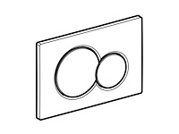 Geberit sigma 01bedieningsplaat 2-toets spoeling ronde knoppen edel messing - afbeelding 3 van  3