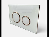 Geberit sigma 50 (ex sigma 21) bedieningspaneel wit/rood goud - afbeelding 1 van  4