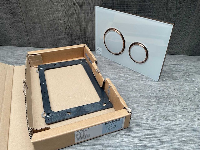 Geberit sigma 50 (ex sigma 21) bedieningspaneel wit/rood goud - afbeelding 2 van  4