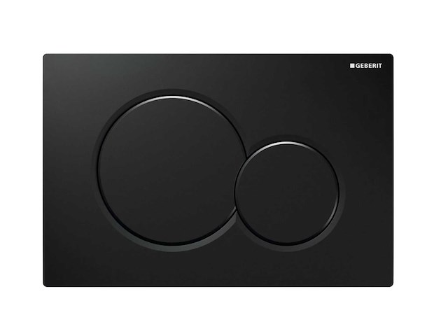 Geberit sigma01 bedieningspaneel jet black ral 9005 - afbeelding 1 van  5