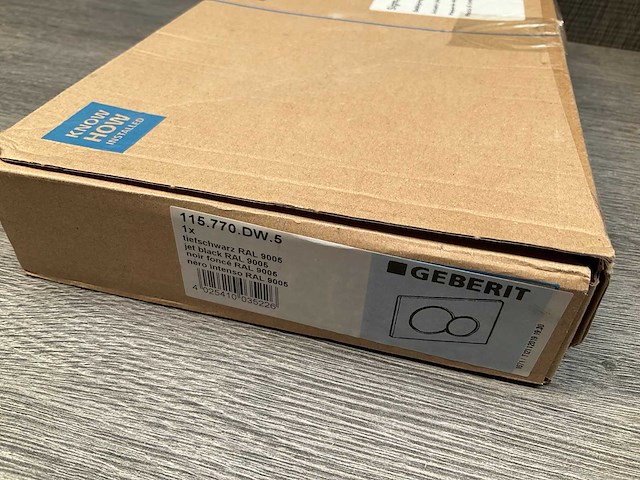Geberit sigma01 bedieningspaneel jet black ral 9005 - afbeelding 5 van  5