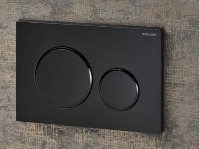 Geberit sigma20 115.882.16.1 bedieningspaneel zwart - afbeelding 1 van  4