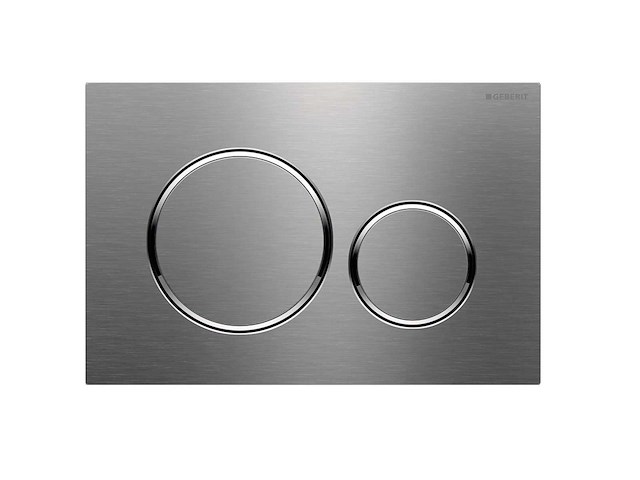 Geberit sigma20 bedieningspaneel geborsteld rvs - afbeelding 1 van  4