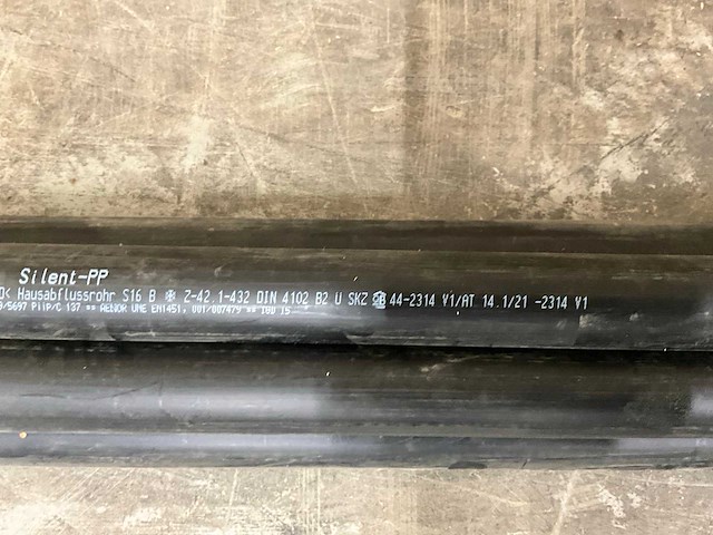 Geberit silent-pp afvoerbuis met steekmof 40mm (5x) - afbeelding 5 van  5