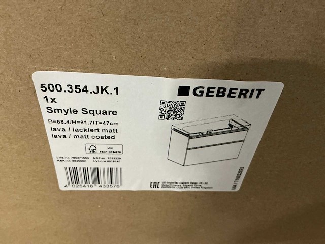 Geberit smyle square badkamerkast (2x) - afbeelding 2 van  3