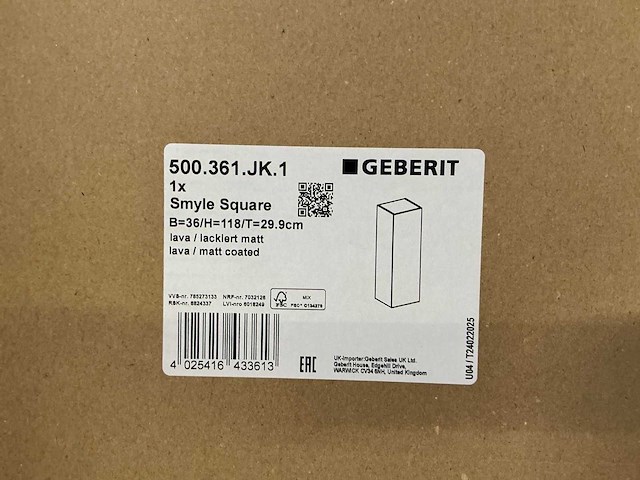Geberit smyle square badkamerkast (2x) - afbeelding 3 van  3
