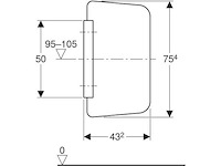 Geberit urinoirscheidingswand (3x) - afbeelding 4 van  5