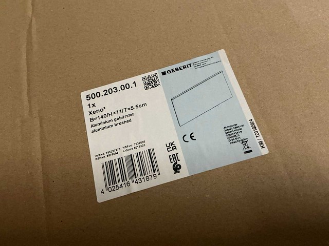 Geberit xeno2 140x71x5,5cm spiegel - afbeelding 2 van  3