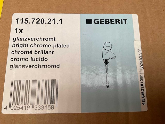 Geberit zelfsluitende wastafelkraan 115.720.21.1 - afbeelding 4 van  4