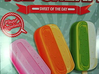 Gebold metalen bord ice cream - afbeelding 3 van  5