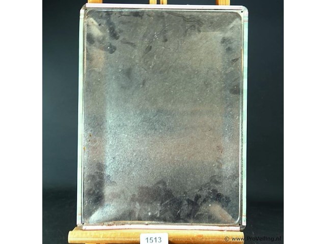 Gebold metalen bord ice cream - afbeelding 5 van  5