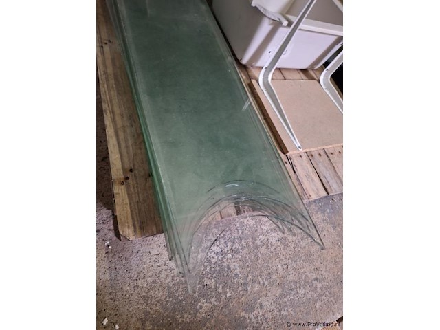 Geboogd paneel glas - 95x28 cm - ca. 14 stuks - afbeelding 2 van  4