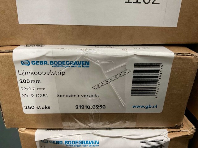 Gebr. bodegraven lijmkoppelstrip - afbeelding 2 van  2