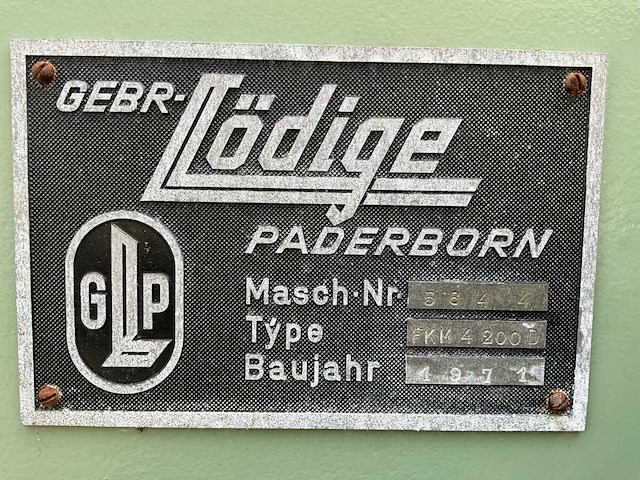 Gebr. lödige fkm4200d ploegschaar menger ploughshare mixer lintmenger - afbeelding 22 van  28