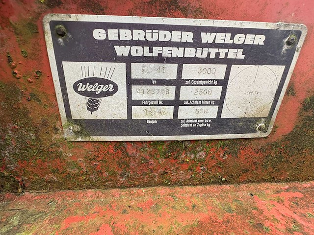 Gebruder welger el41 oprij wagen minikraan - afbeelding 7 van  7