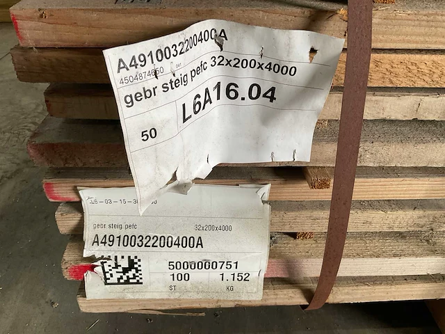Gebruikte steigerdelen 400x20x3,2 cm (47x) - afbeelding 2 van  11