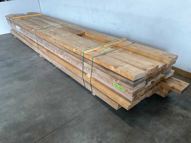 Gebruikte vuren balk geschaafd 600x27x7 cm (16x) - afbeelding 1 van  8