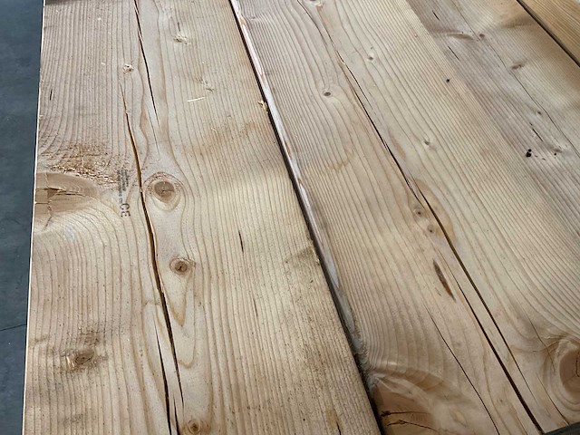 Gebruikte vuren balk geschaafd 600x27x7 cm (16x) - afbeelding 2 van  8