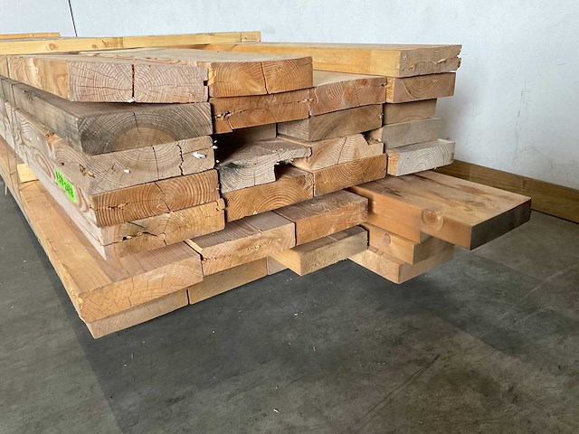 Gebruikte vuren balk geschaafd 600x27x7 cm (16x) - afbeelding 5 van  8