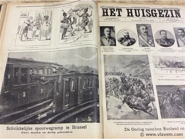 Gebundelde magazines " het huisgezin " 1904. - afbeelding 3 van  4