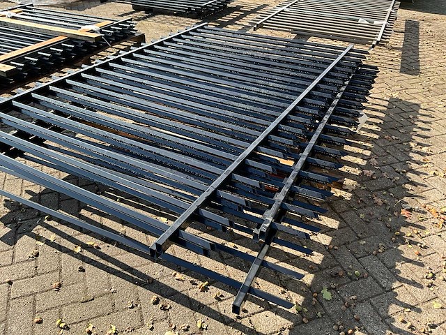 Gecoat spijlenhekwerk (3x) - afbeelding 4 van  6