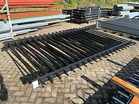 Gecoat spijlenhekwerk (3x) - afbeelding 1 van  4