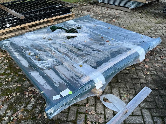 Gecoat spijlenhekwerk (3x) - afbeelding 1 van  3