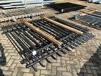 Gecoat spijlenhekwerk (4x) - afbeelding 1 van  6