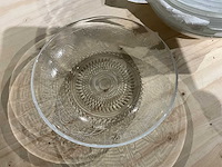 Gedecoreerd glazen bord (ø 20 cm) (56x) - afbeelding 2 van  3