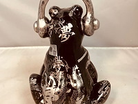 Gedecoreerd kikker sculptuur - afbeelding 4 van  5
