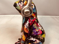Gedecoreerd kikker sculptuur - afbeelding 2 van  5