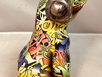 Gedecoreerd kikker sculptuur - afbeelding 2 van  5
