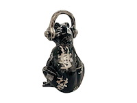 Gedecoreerd kikker sculptuur - afbeelding 2 van  4