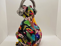 Gedecoreerd kikker sculptuur - afbeelding 4 van  4