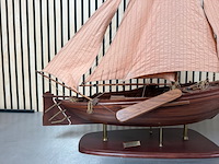Gedetailleerd houten scheepsmodel botter 1912 - afbeelding 4 van  8