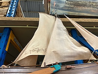 Gedetailleerd houten scheepsmodel lengte 90 cm - afbeelding 4 van  6