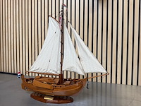 Gedetailleerd houten scheepsmodel neeltje jacoba lengte 60 cm - afbeelding 9 van  9
