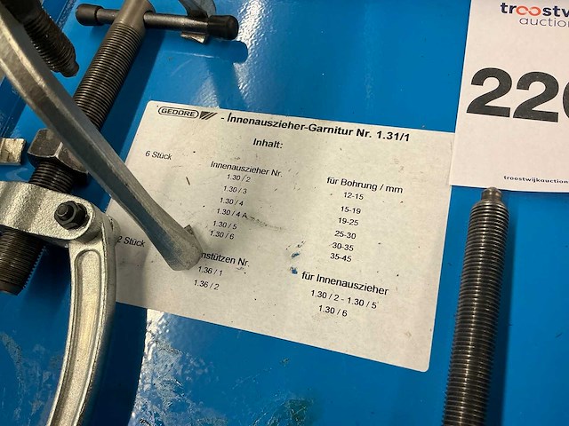 Gedore 1.31/1 trekkerset - afbeelding 5 van  6