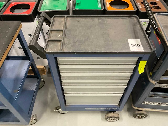 Gedore 1578 gereedschapswagen - afbeelding 2 van  3