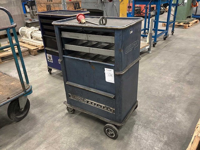 Gedore adjudant 1580 gereedschapswagen - afbeelding 1 van  3
